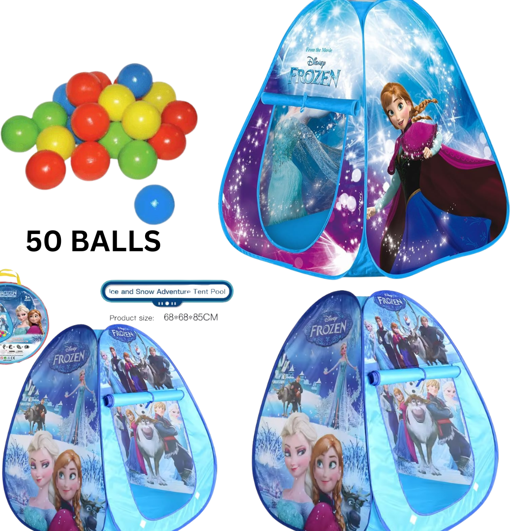 Tente Piscine à Balles Enfant Pop-Up – Design Frozen
