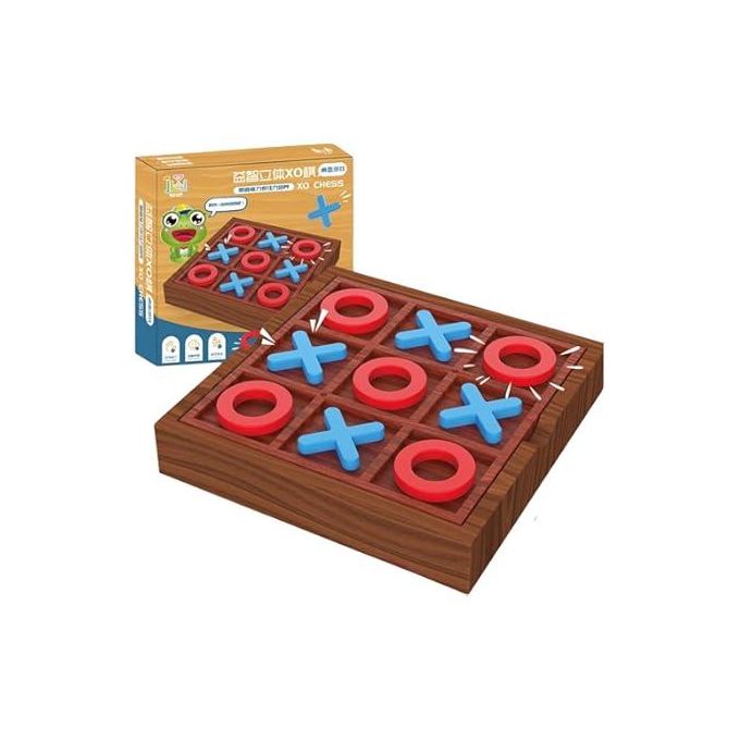 Jeu de Société Classique Enfant – XO, Solitaire & Puzzle Logique Multifonction