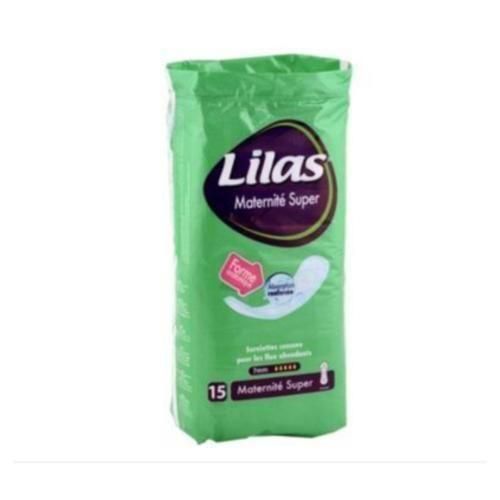 Lilas Serviettes Maternité Superforme Anatomique 7 mm