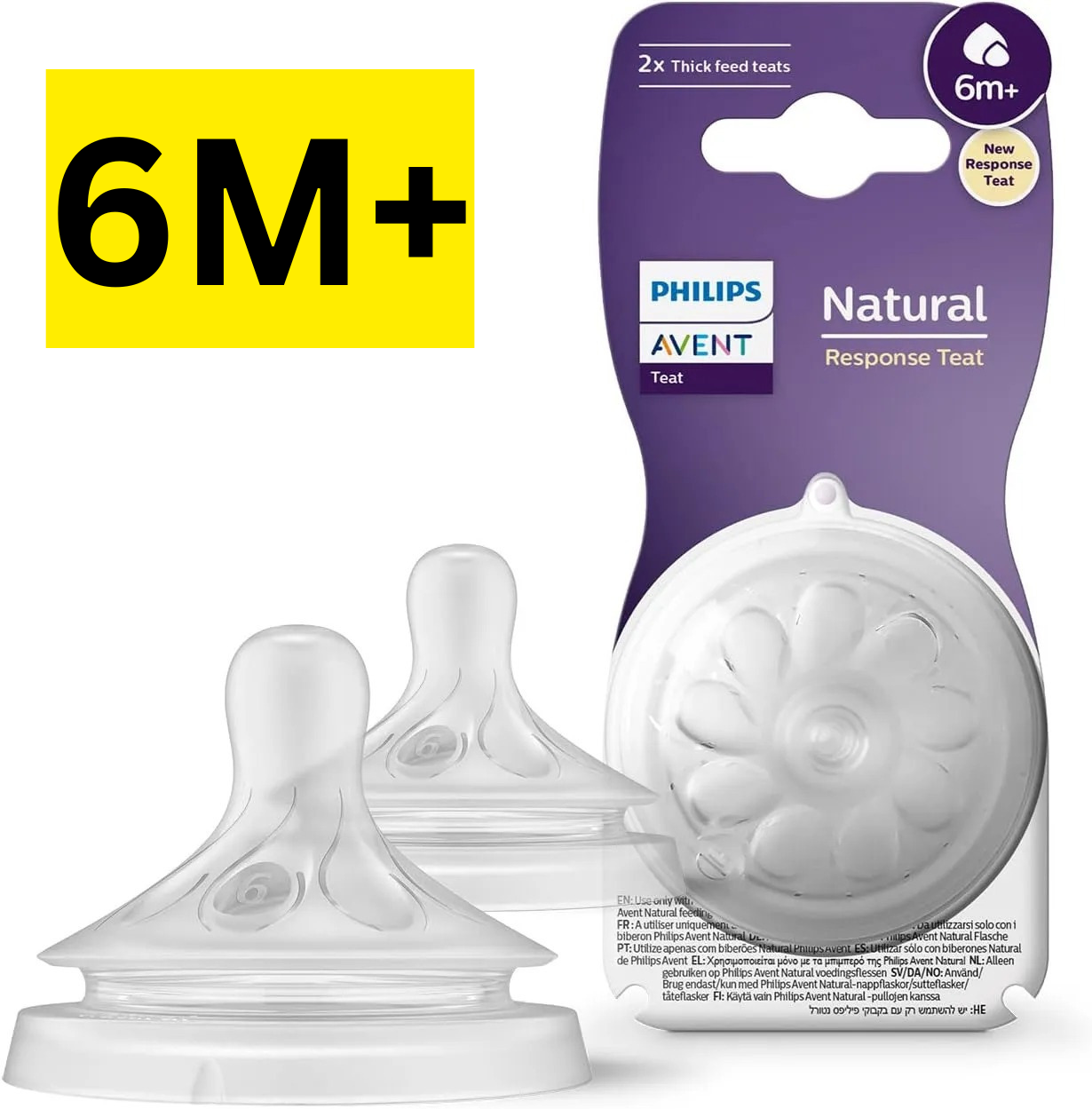 Avent Tetine Natural Teat 6m+