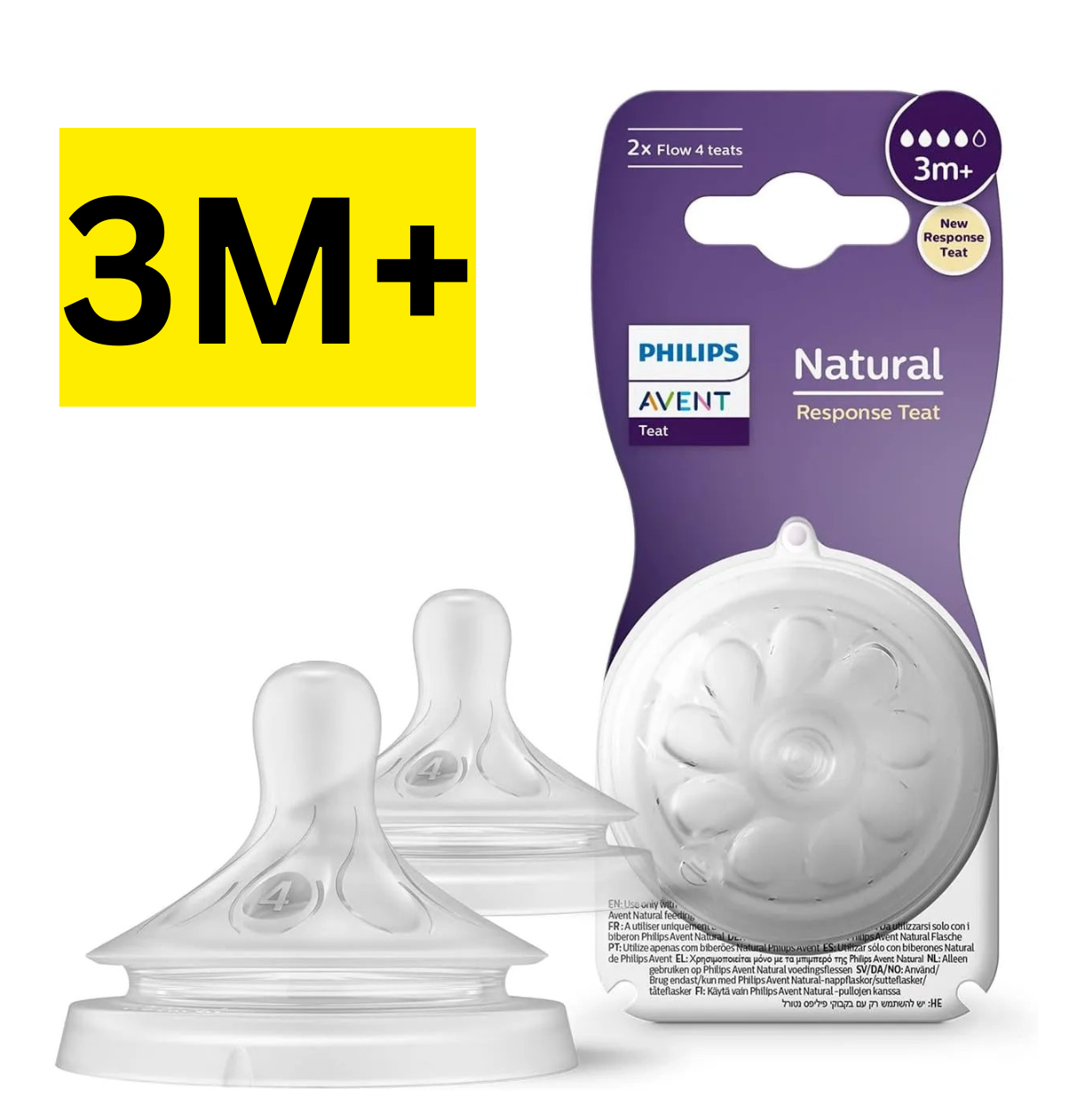 Avent Tetine Natural Teat 3m+