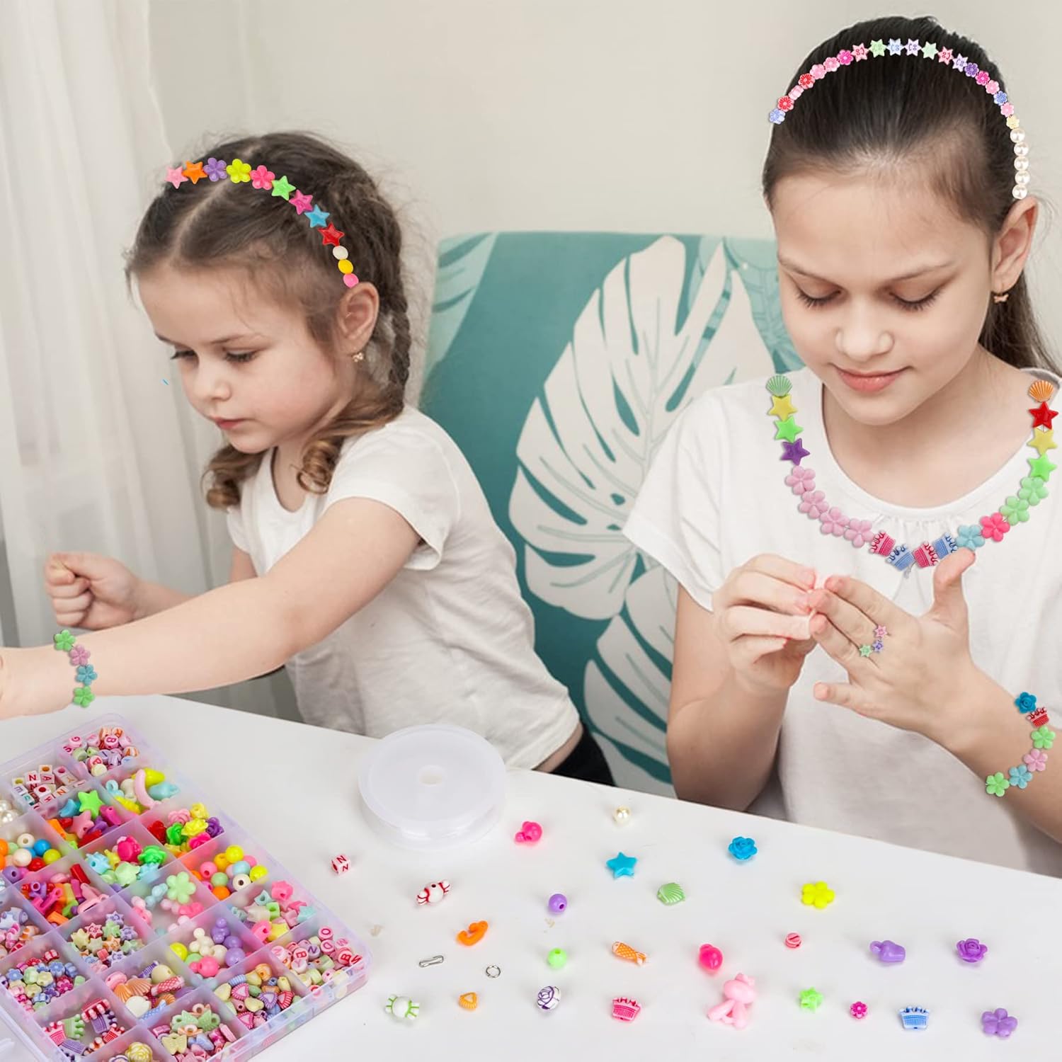 Kit Perles Bracelet Enfant – Création Bijoux DIY Colorés