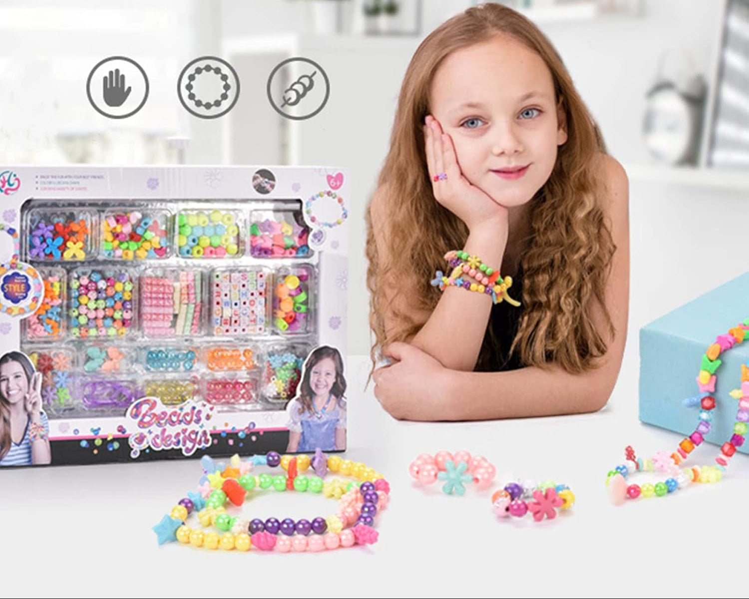 Kit Perles Bracelet Enfant – Création Bijoux DIY Colorés