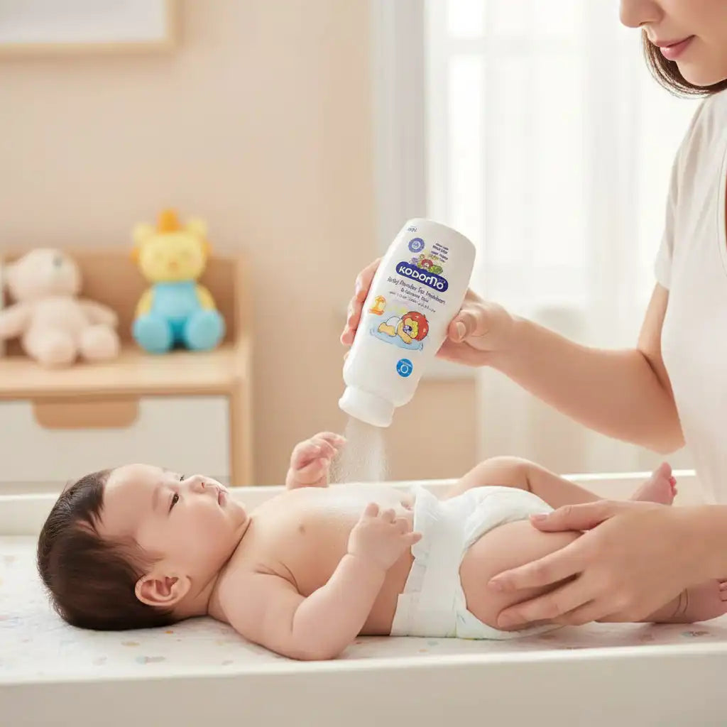 Kodomo Talc Bébé Sans Parfum 180g – Peaux Sensibles & Nouveau-né
