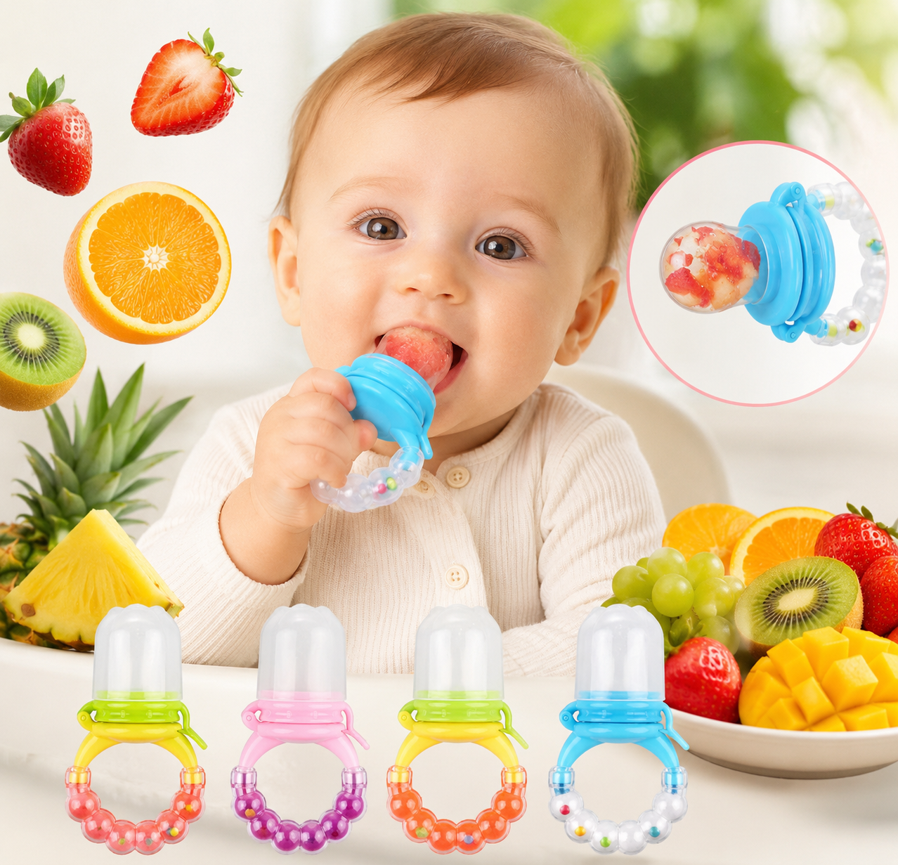 Sucette fruit avec cloche