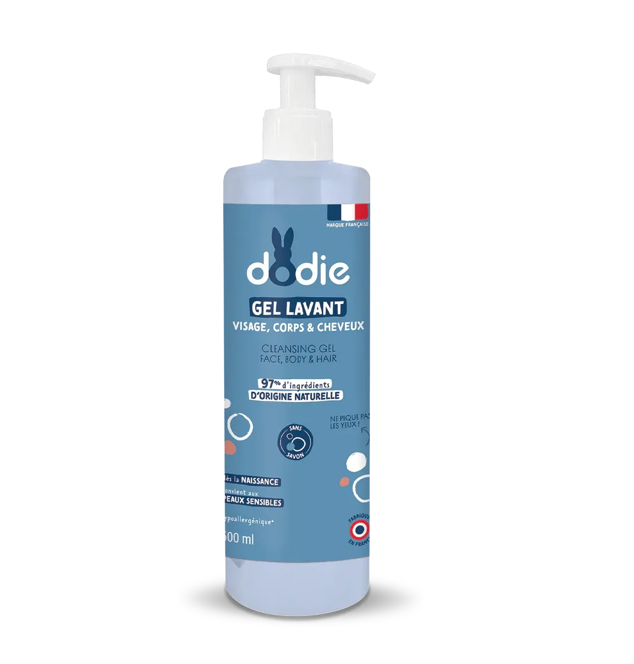 Gel Lavant Bébé DODIE 3 en 1 – 500 ml