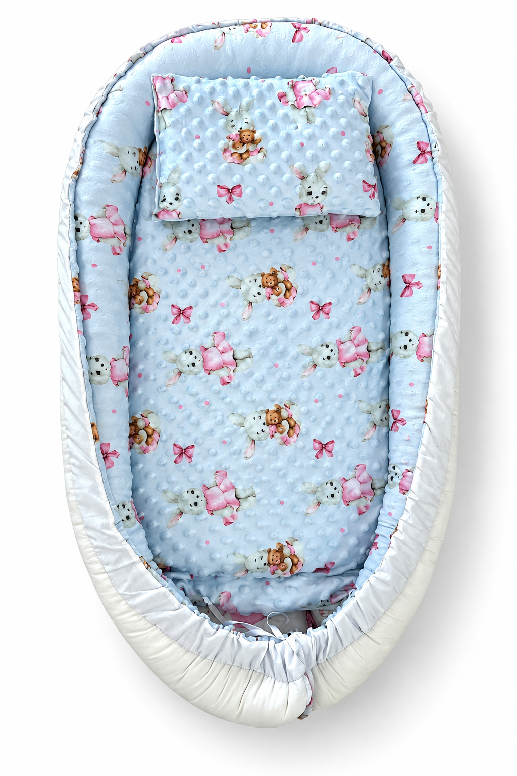 Baby Nest Bébé avec Coussin – Nid Douillet à Motifs