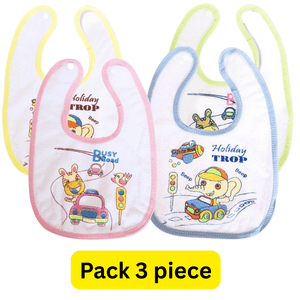 Bavoirs Bébé Imperméables en Coton PACK 3 piecs