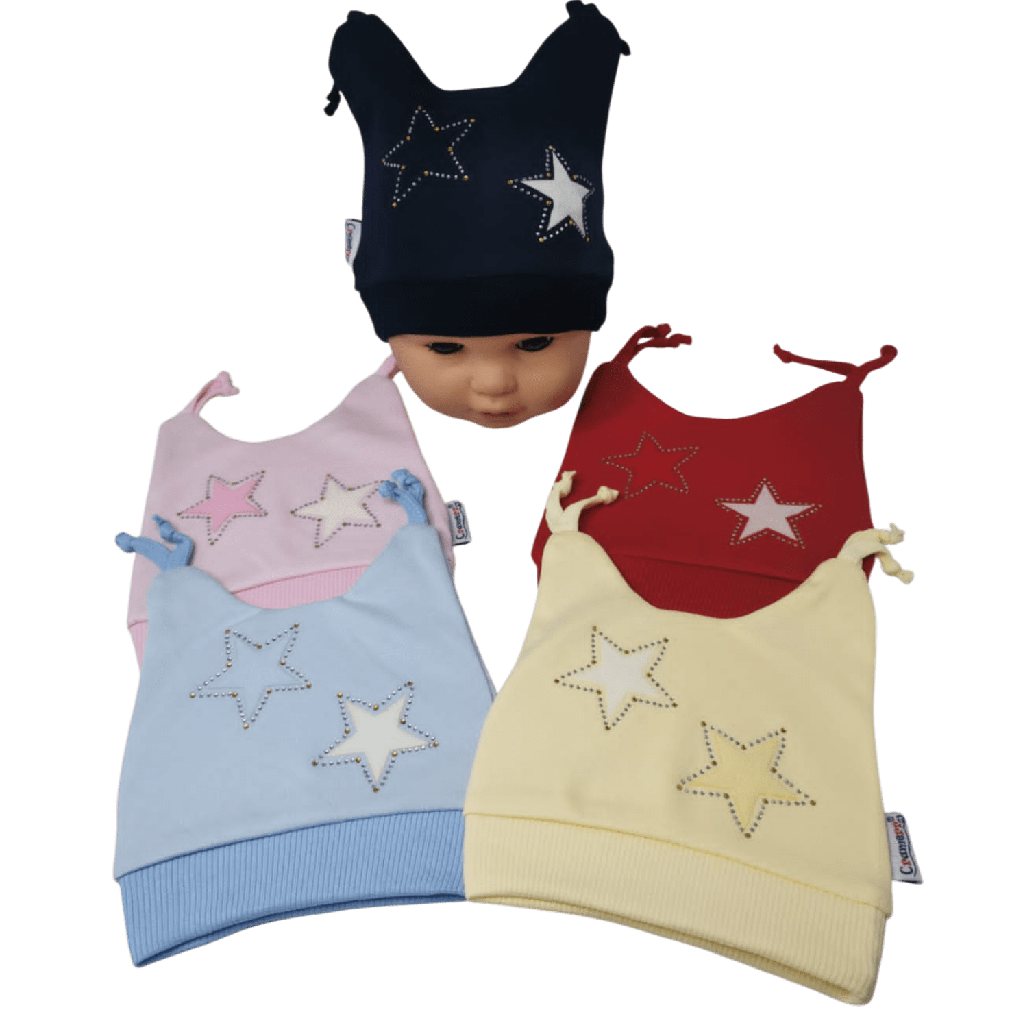 Bonnet bébé naissance 0-3M+ Ref003