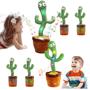 Cactus Dansant Parlant – 120 Chansons, Lumières LED & Enregistrement