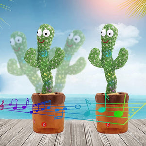 Cactus Dansant Parlant – 120 Chansons, Lumières LED & Enregistrement
