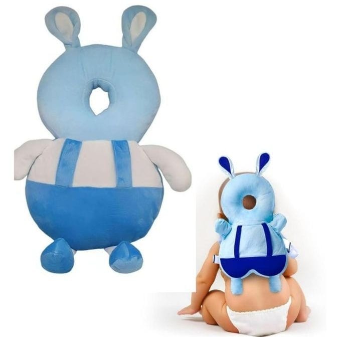 Coussin de Protection la tête et le dos du bébé Bleu