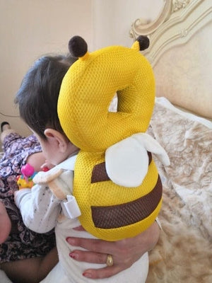 Coussin de Protection la tête et le dos du bébé jaune