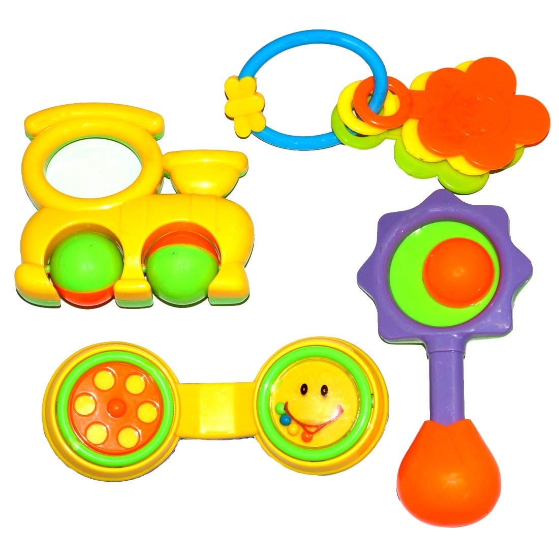 Ensemble de hochets pour bébé 4 Piece (Multicolore) Ref002