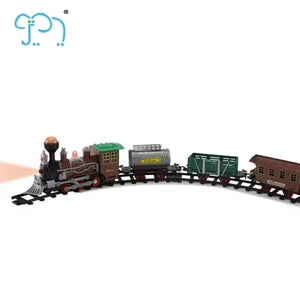 Ensemble Train Miniature West – 16 Pièces, Locomotive & Rails