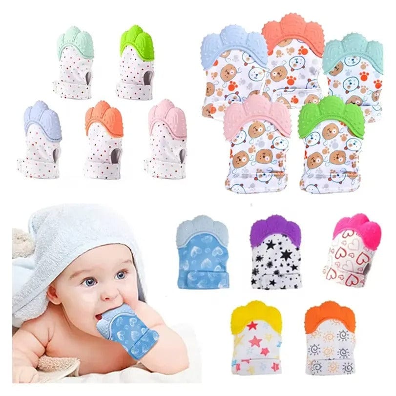 Gant de dentition multicolor