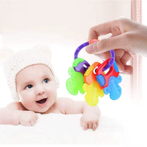 Hochet & Anneau de Dentition Bébé – Jouet Apaisant & Facile à Saisir