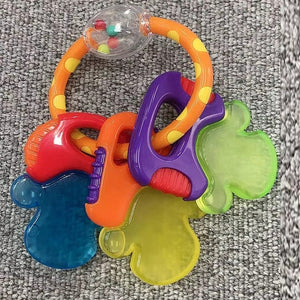 Hochet & Anneau de Dentition Bébé – Jouet Apaisant & Facile à Saisir