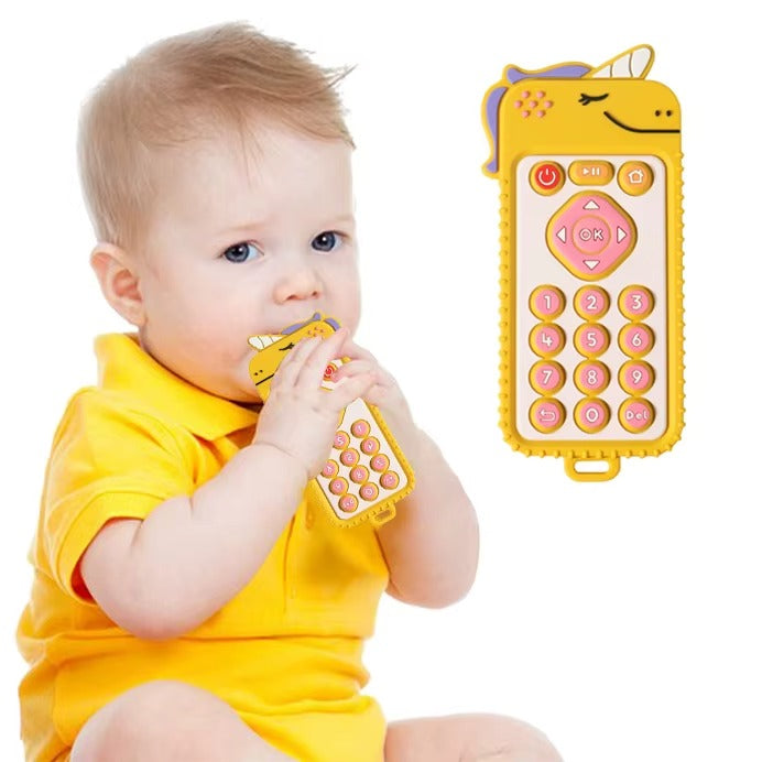 Forme Téléphone en Silicone - Jouet de Dentition Bébé