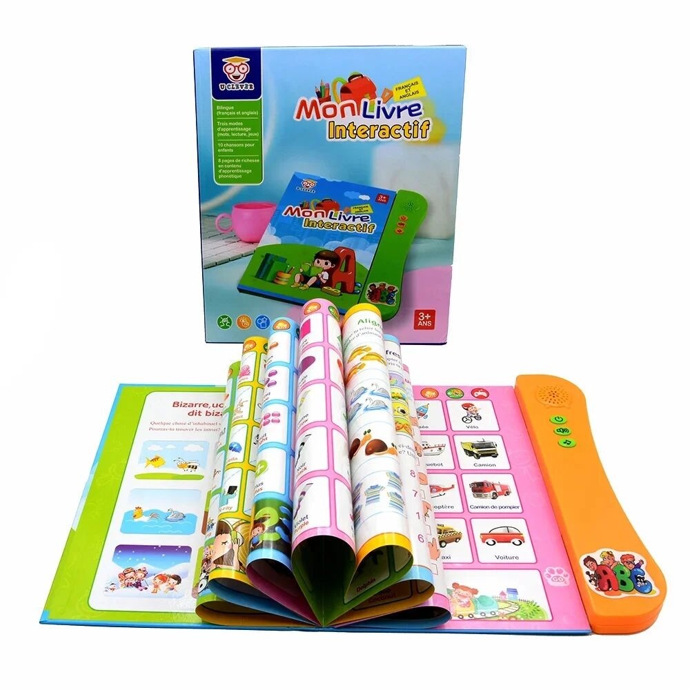 Livre Bilingue Interactif – Apprentissage Français & Anglais avec Sons