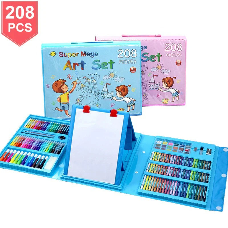 Pack Coloriage 208 Pièces – Grande Mallette Créative Enfant