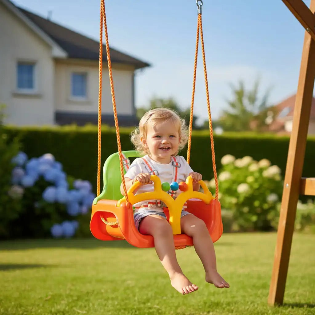 Balançoire Enfant avec Sangles – Siège Sécurisé & Confortable