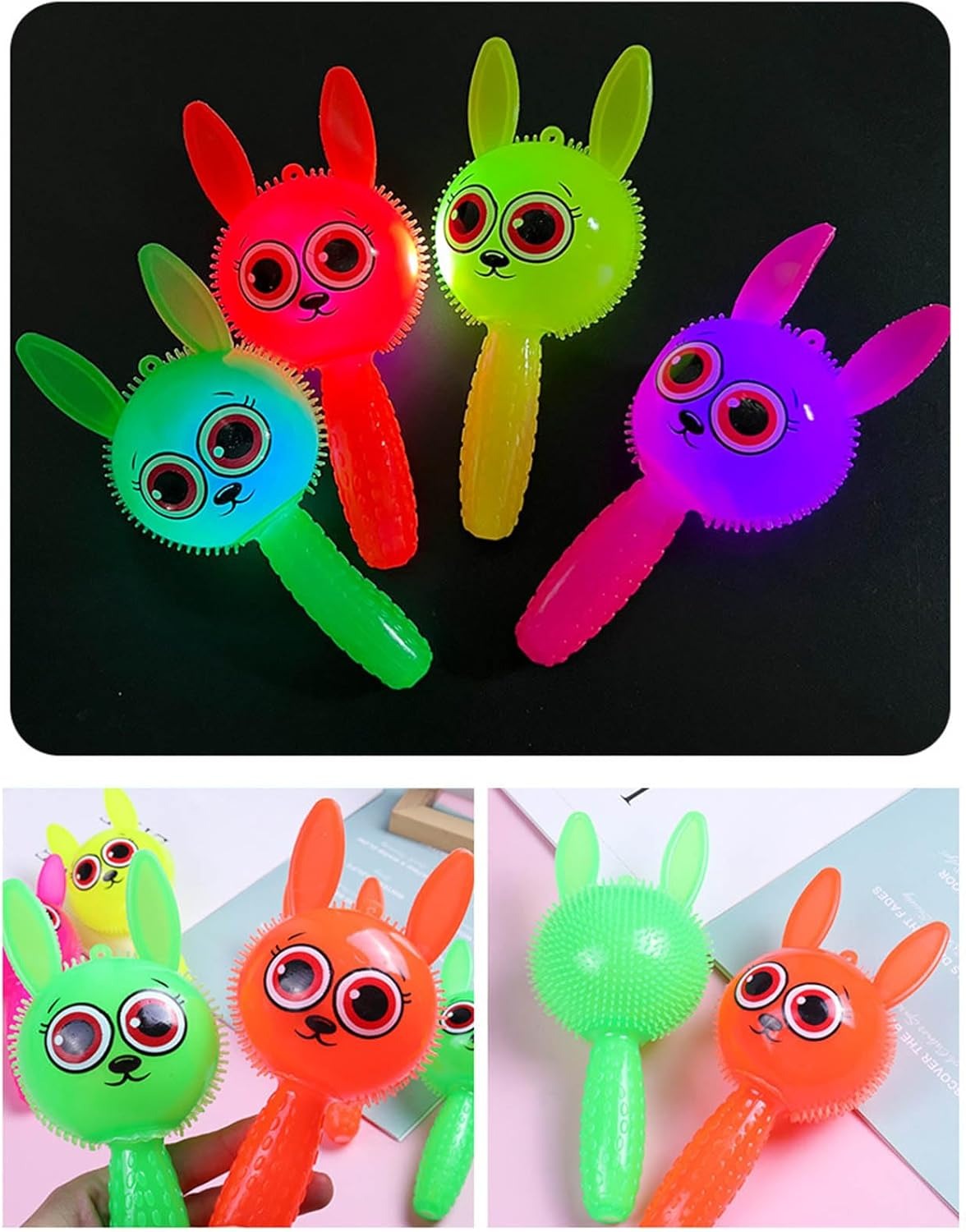 Lapin Lumineux en Silicone – Veilleuse & Jouet LED Enfant