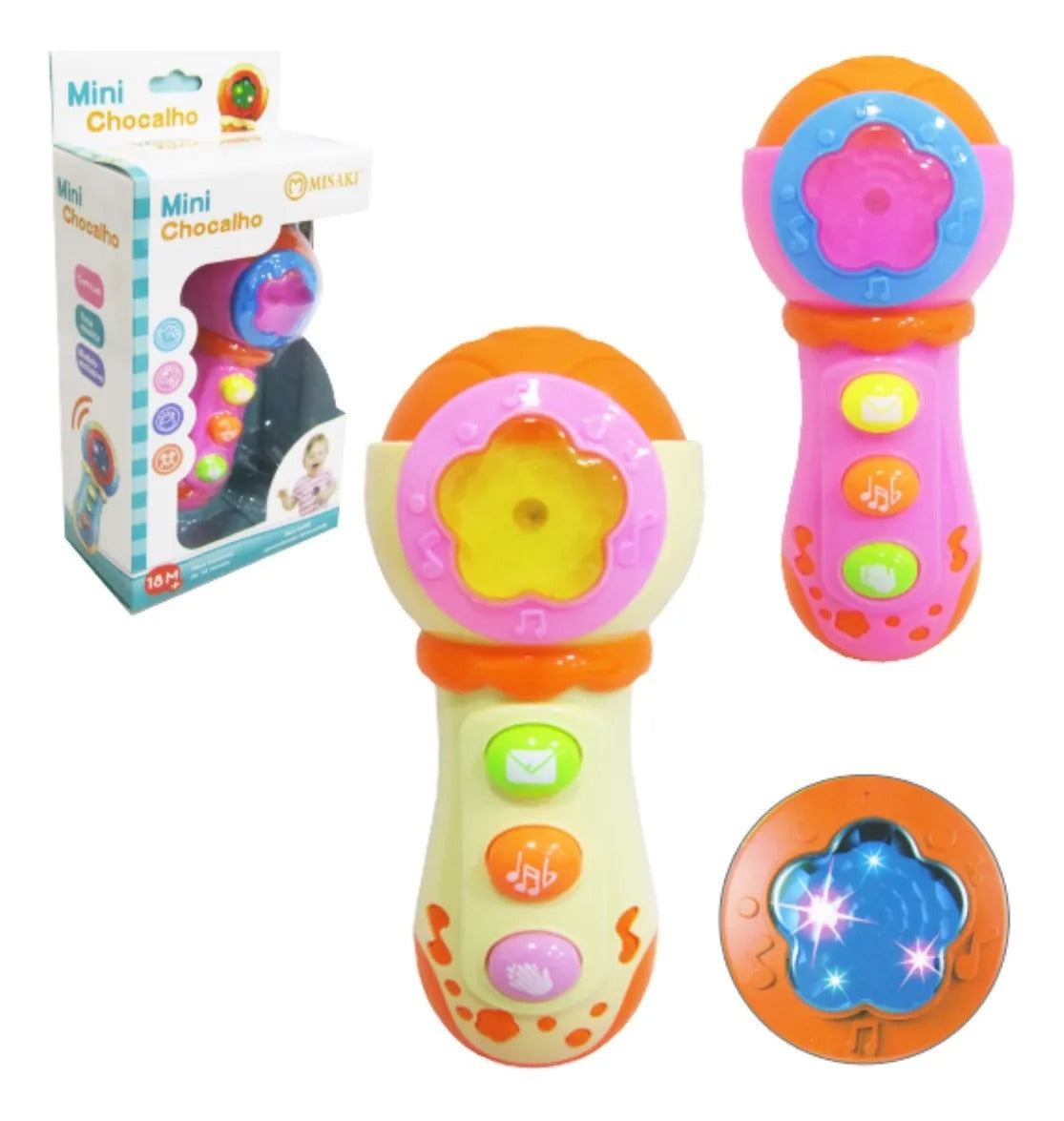 Microphone Musical Bébé – Mini Hochet Sonore
