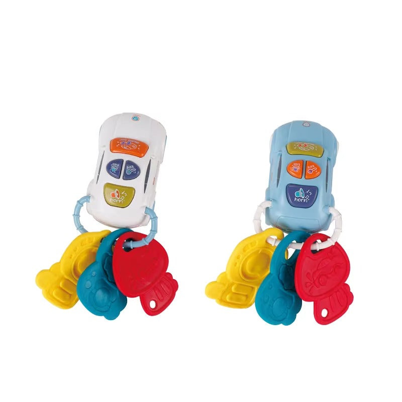 Voiture Musicale Bébé avec Clés Colorées – Jouet Hochet Interactif