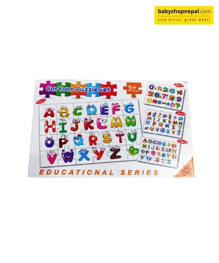 Puzzle Éducatif Alphabet – Lettres avec Visages Amusants pour Enfants