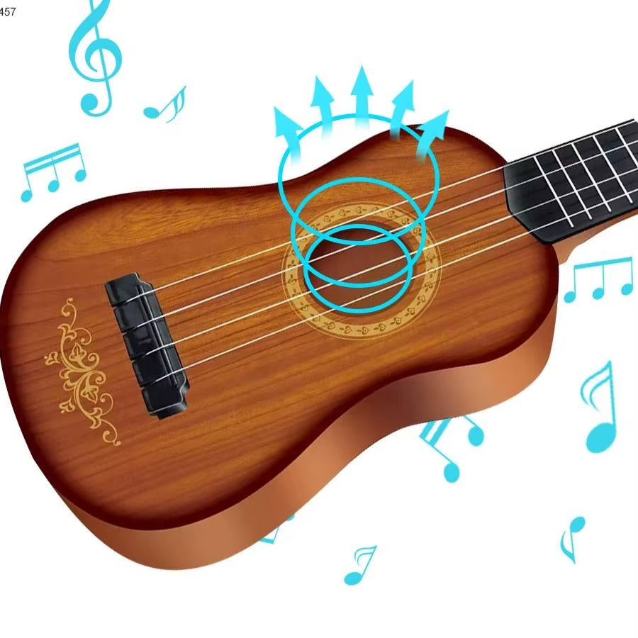 Mini Guitare Ukulélé Enfant 4 Cordes – Instrument Musical Éducatif Débutant