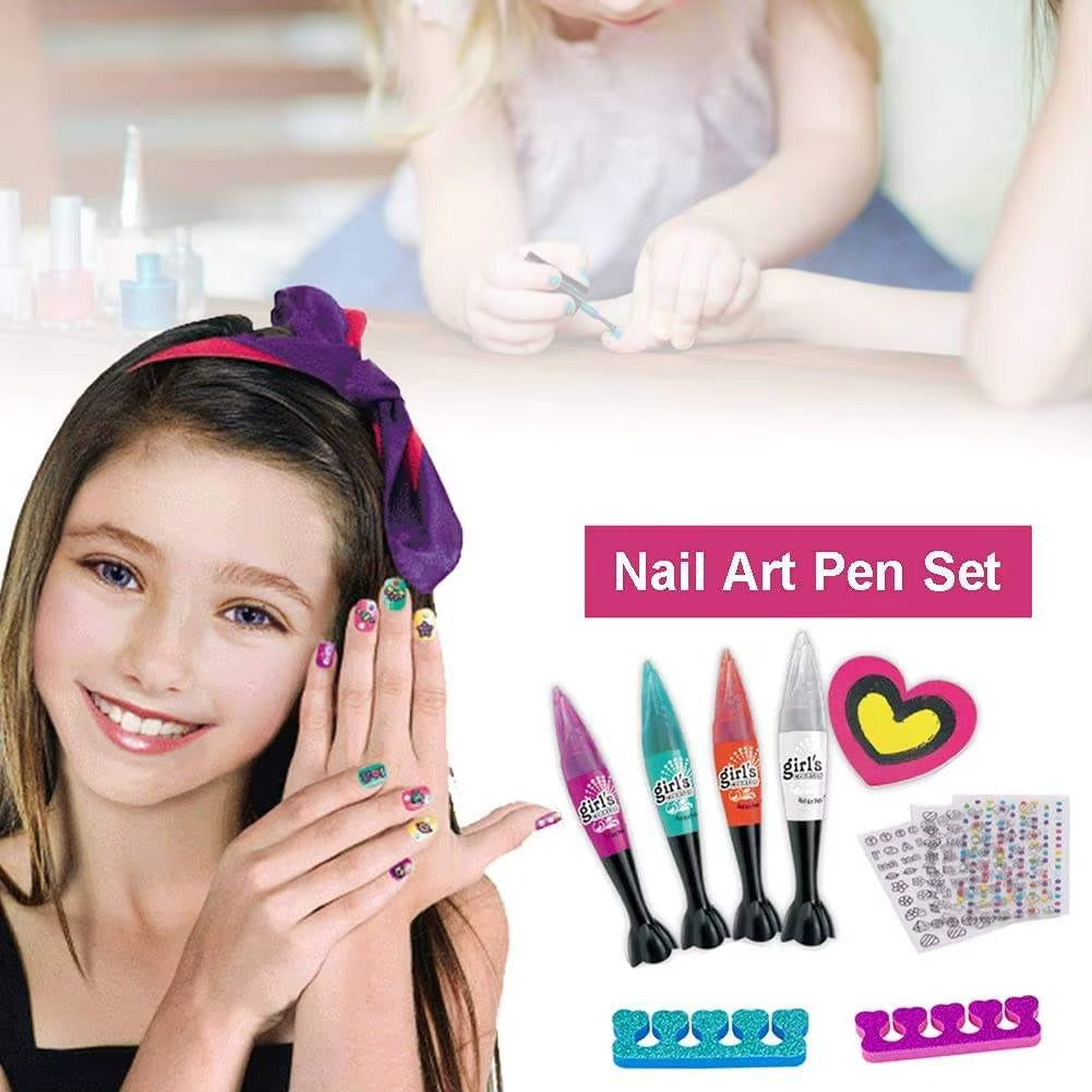 Kit Maquillage Enfant – Vernis Non Toxique & Nail Art Créatif