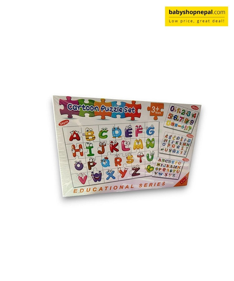 Puzzle Éducatif Alphabet – Lettres avec Visages Amusants pour Enfants