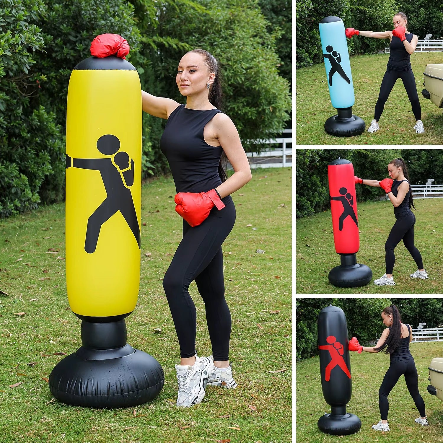 Sac de Boxe Gonflable Autoportant pour Enfant & Adulte