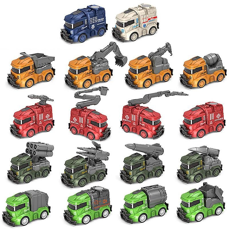 Véhicules de Chantier à Friction – Set Engineering & Pompiers Enfant