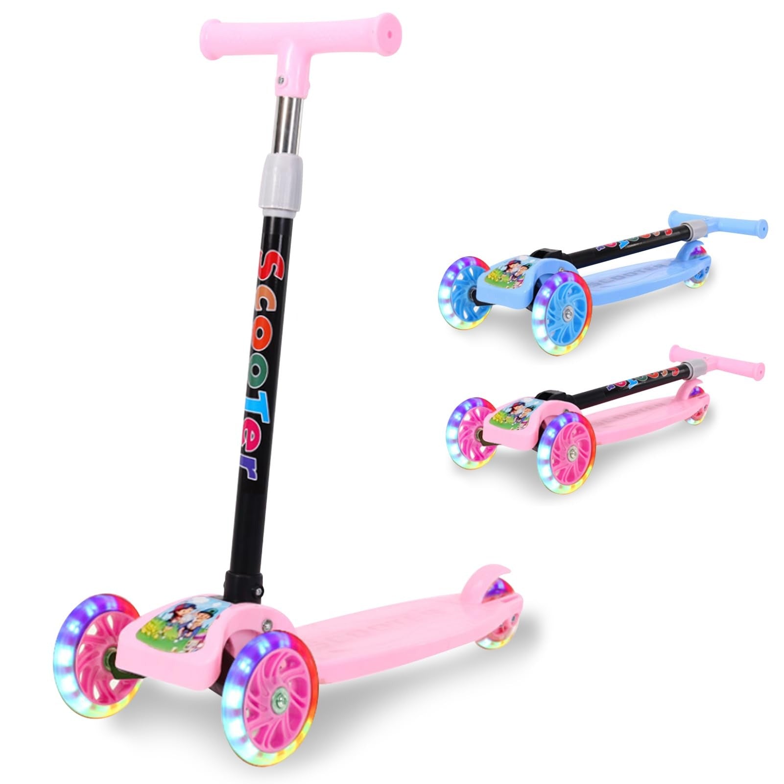 Trottinette 3 Roues Lumineuse Pikachu – Scooter Enfant