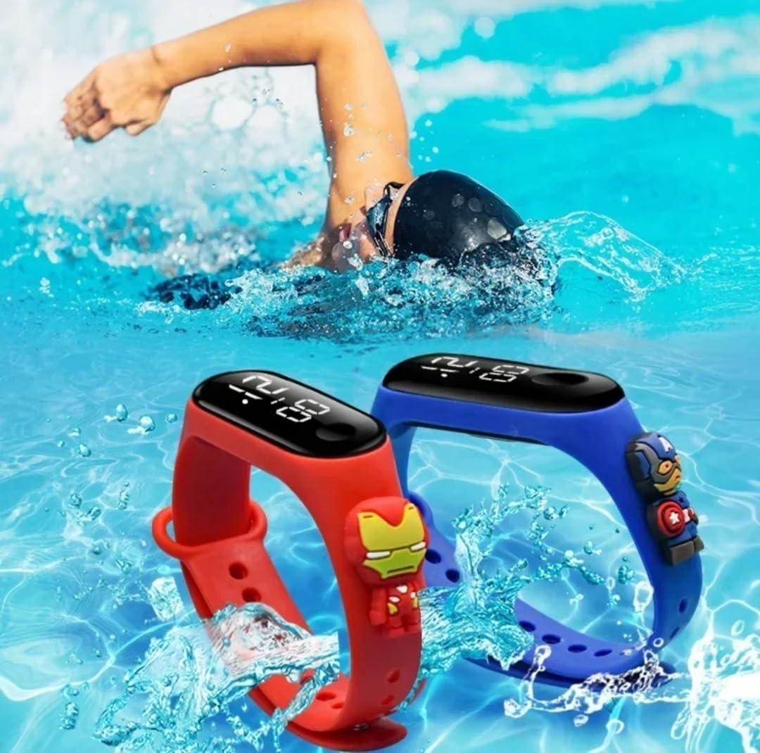 Montre Enfant LED Multicolore – Sport Silicone Étanche