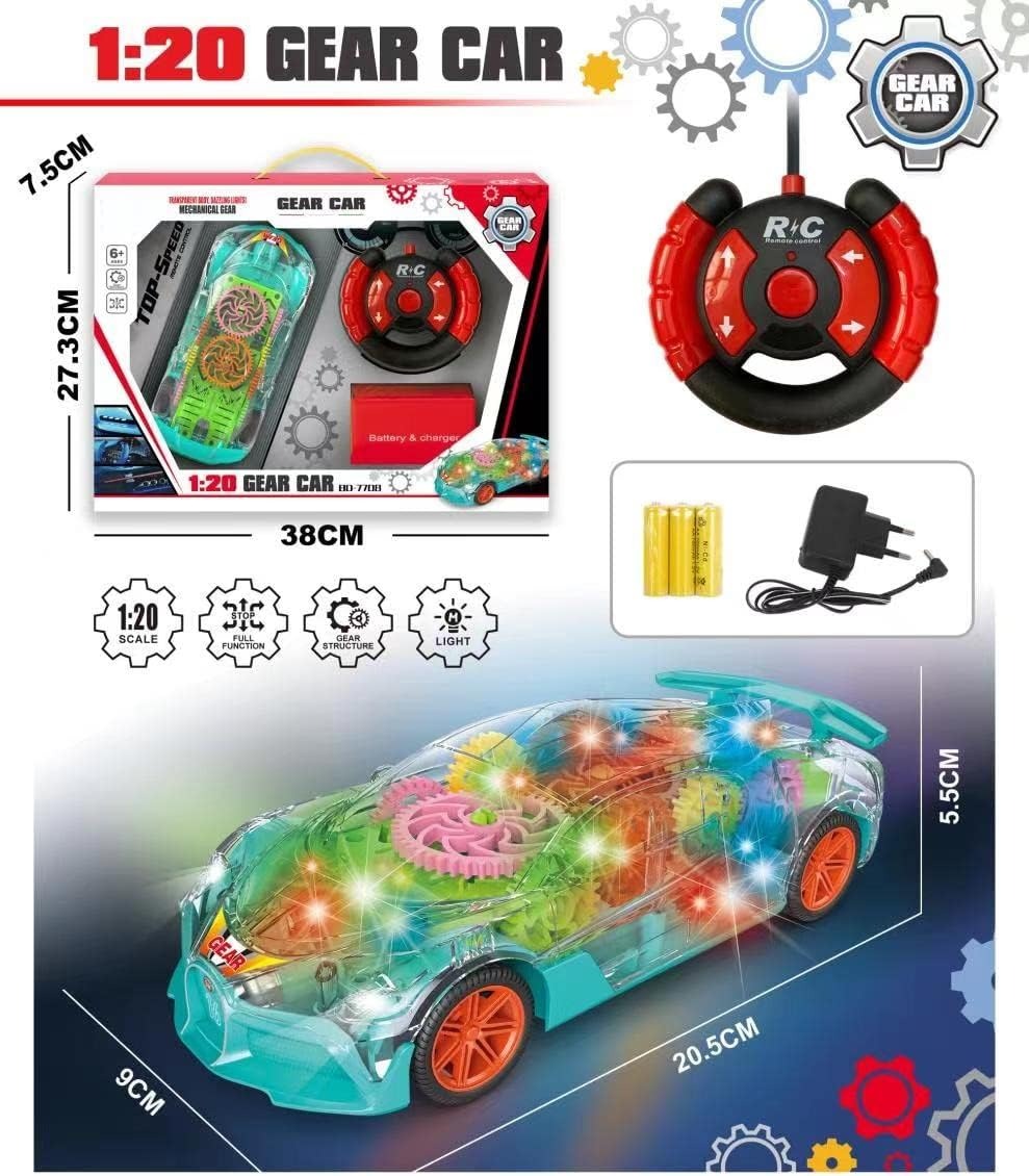 Voiture Télécommandée 1:20 JACK SPRATT – Lumières & Rechargeable