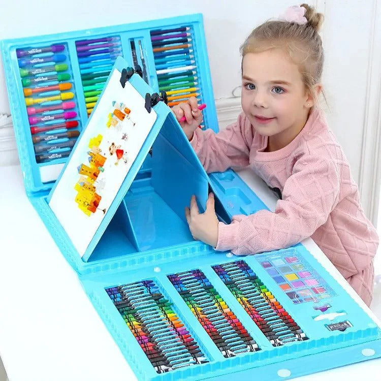 Pack Coloriage 208 Pièces – Grande Mallette Créative Enfant