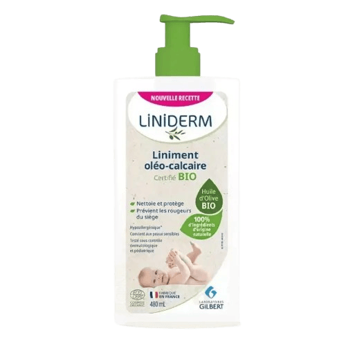 Liniment Oléo-Calcaire Gilbert 480ml Nettoyage Doux pour Bébé