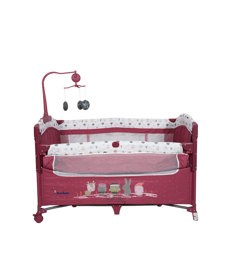 Lit parc cododo cocooning Rouge