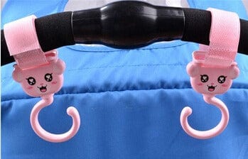 Lot de 2 Crochets Pour Poussettes