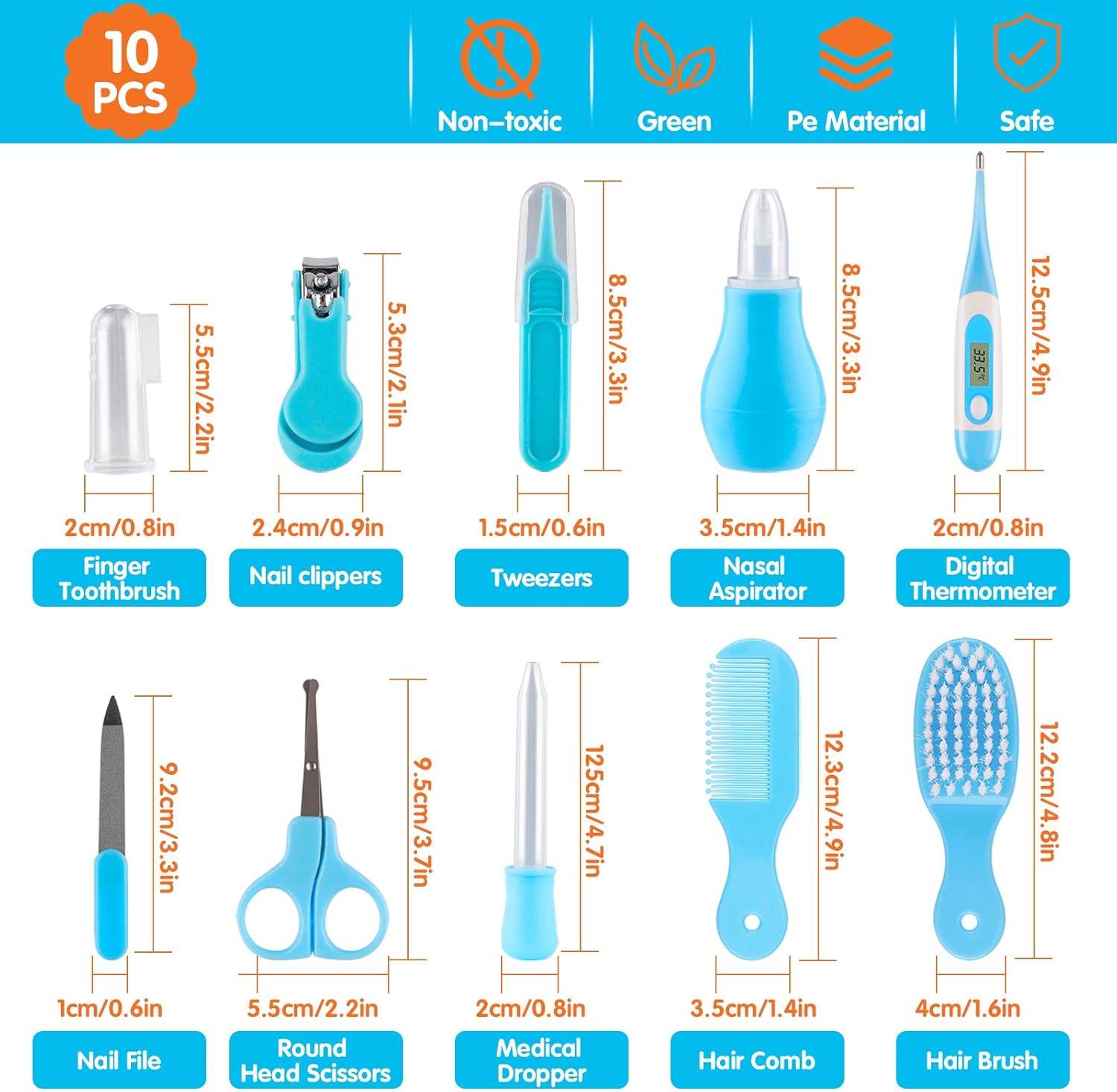 Pack de Soin Bébé, 10 pièces Professionnel