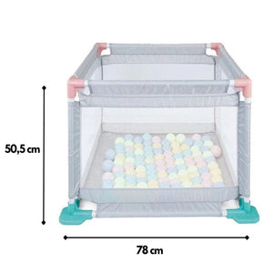 Parc Bébé Pliable Octogonal – Sécurité & Amusement avec 15 balles offertes