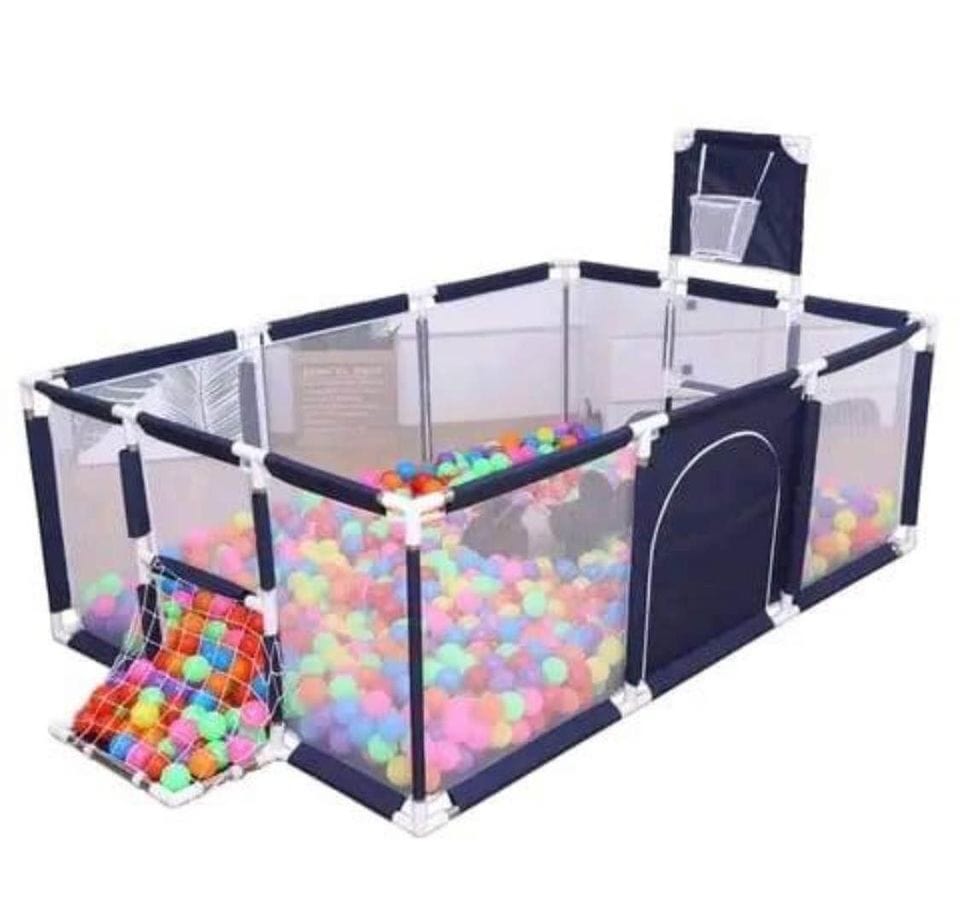Parc de jeux intérieure PlayPen pour bébés grand dimension espace sécurisé bleu