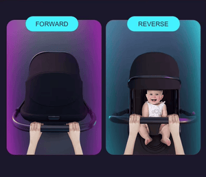 Poussette Bébé Valise Pliable et Luxe – Voyage Facile et Confort Assuré Noir