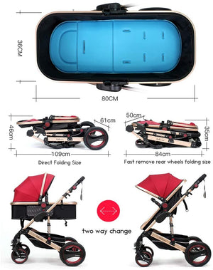 Poussette de luxe 3 en 1