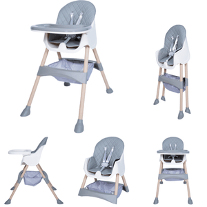 Chaises Hautes CHAISE HAUTE PRESTIGE REGLABLE GRIS Produit_bebe_maroc