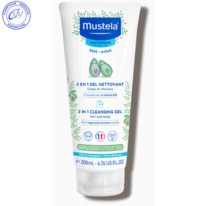 Bain et soin de peau GEL NETTOYANT 2EN1 CHEVEUX ET CORPS 200ML-MUSTELA Produit_bebe_maroc