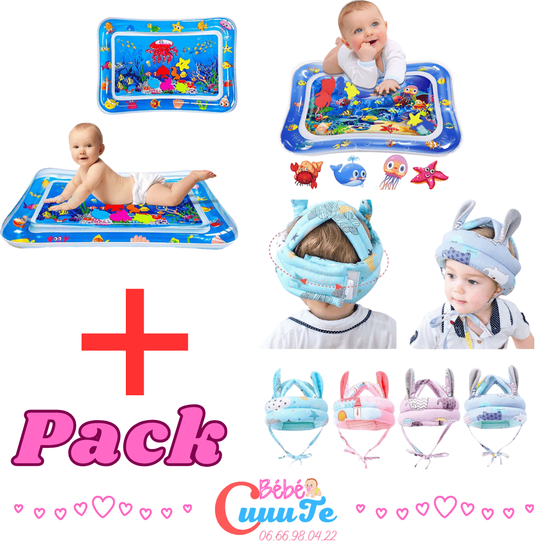 Pack Tapis d'eau Gonflable + Genouillère Antidérapante Bébé Produit_bebe_maroc